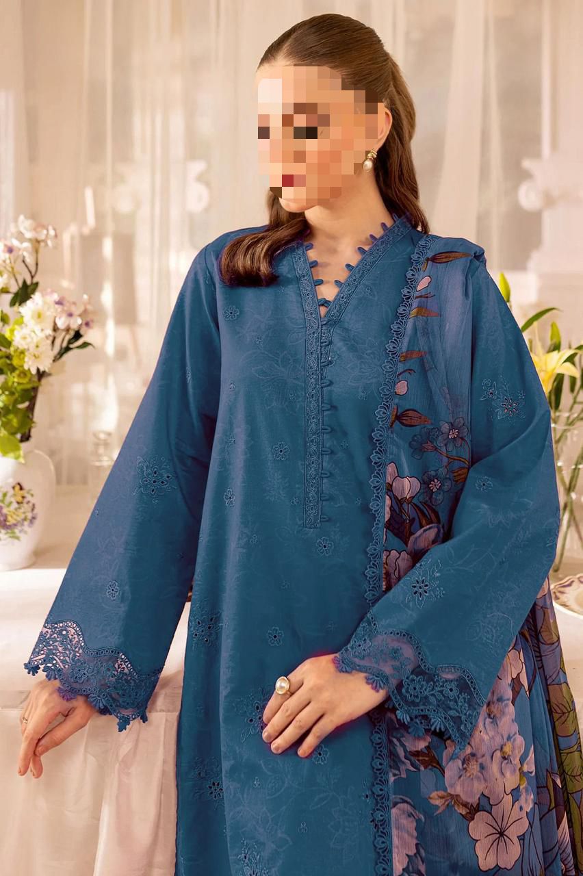 3 PIECE ELEGENT EMBRODID DRESS FOR WOMEN