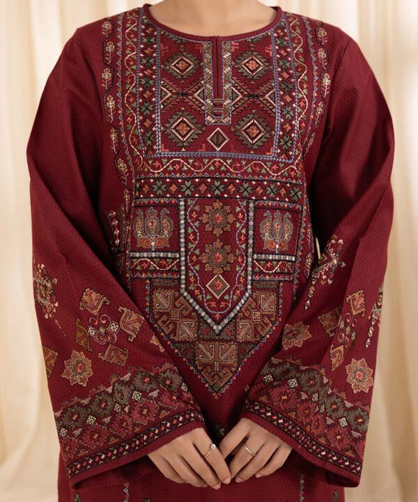 3 PIECE BEAUTIFUL EMBRODID DRESS FOR WOMEN