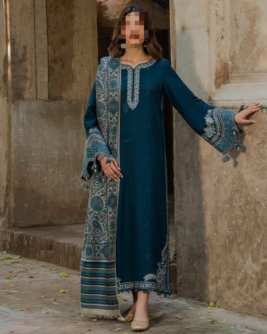 3 PIECE EMBRODID BEAUTIFUL DRESS FOR WOMEN