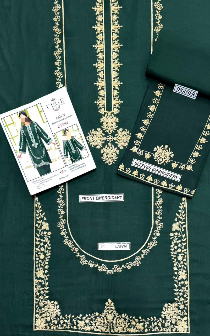 2 PIECE ELEGENT EMBRODID DRESS FOR WOMEN