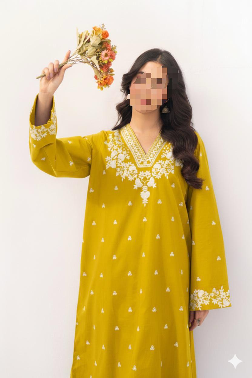 BEAUTIFUL EMBRODID 2 PIECE DRESS FOR WOMEN