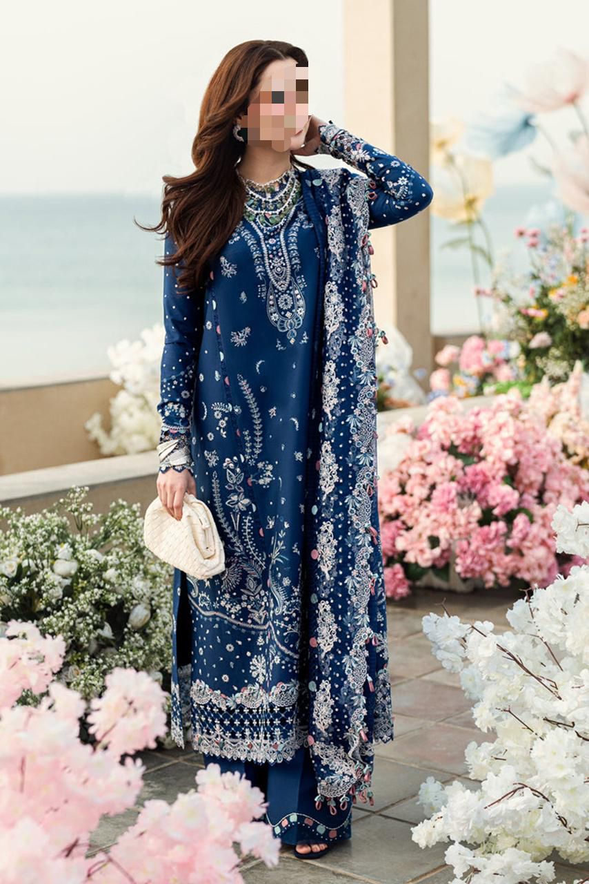 3 PIECE LUXURY LAWN DRESS FOR WOMEN