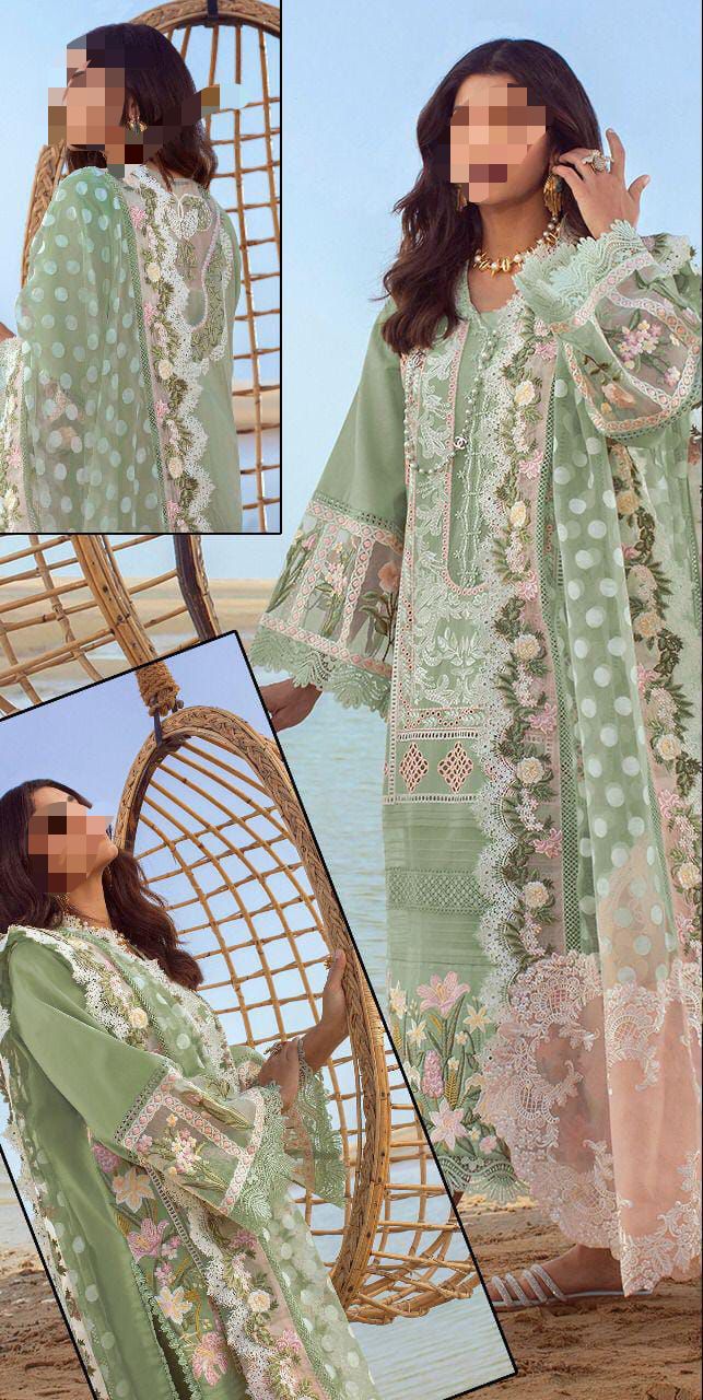 3 PIECE LUXURY LAWN DRESS FOR WOMEN